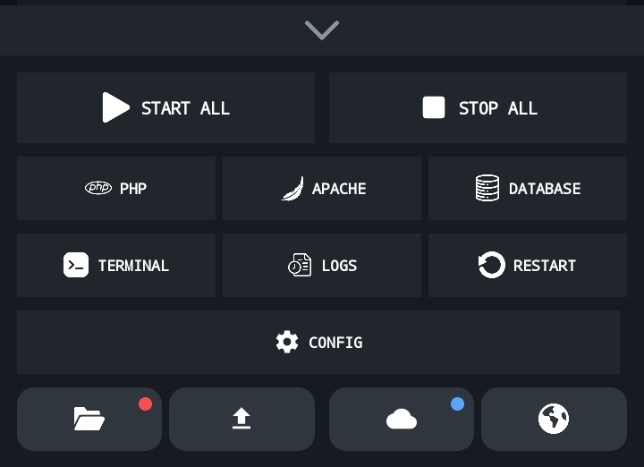 Ampdroid tool bar
